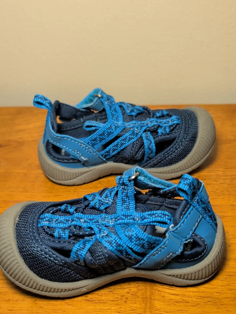 OshKosh Everplay Washable Sandal Blue Gray Outdoor Gorpcore Toddler Boy Size 5M